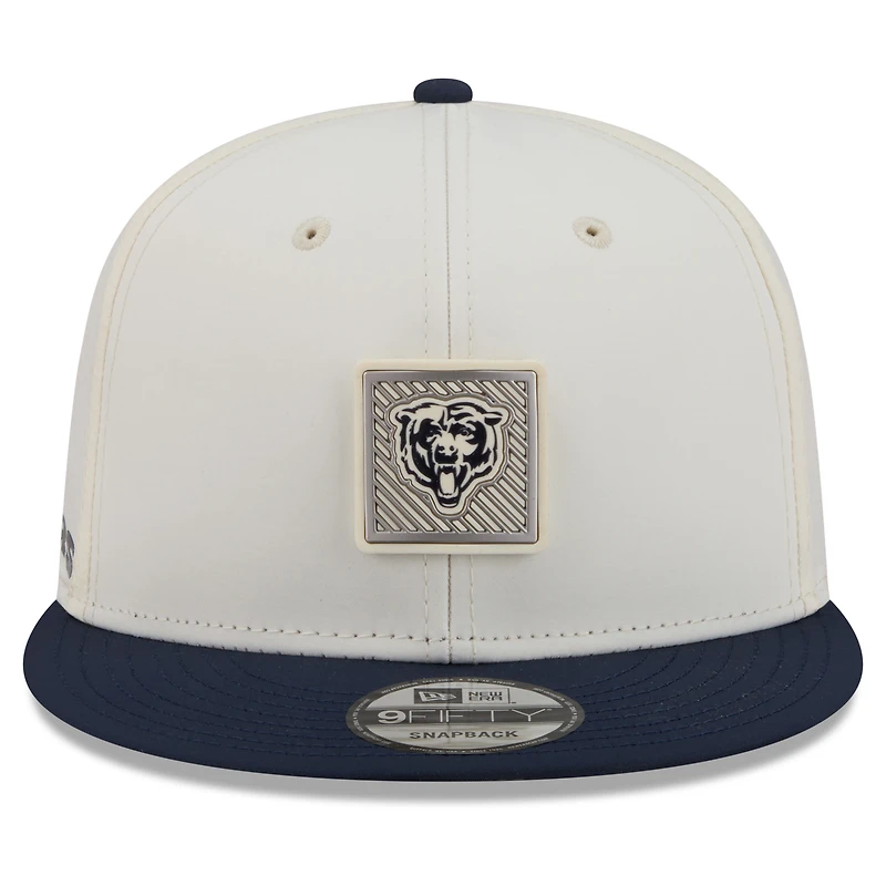 Men's New Era Cream/Navy Chicago Bears 2026 NFL Training Camp 9FIFTY Snapback Hat