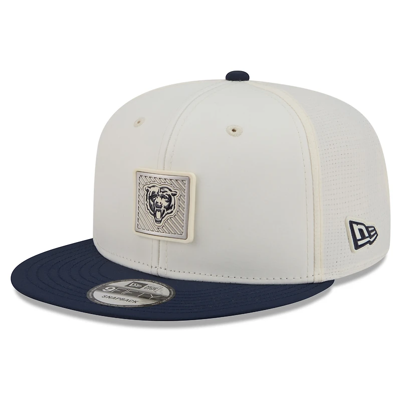 Casquette snapback New Era crème/marine Chicago Bears 2026 NFL Training Camp 9FIFTY pour homme