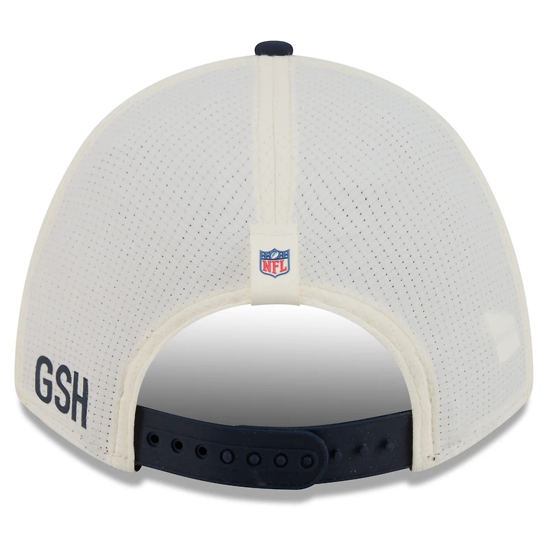 Casquette ajustable New Era crème/marine Chicago Bears 2026 NFL Training Camp 9FORTY pour homme