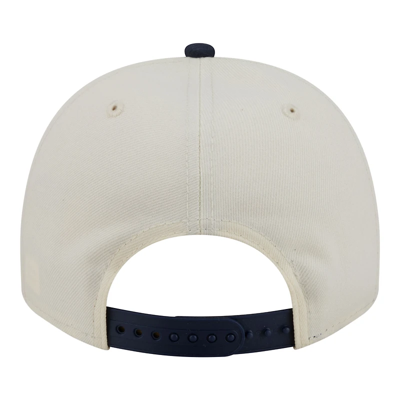 Men's New Era  Cream/Navy Chicago Bears A-Frame 9FIFTY Snapback Hat