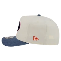 Men's New Era  Cream/Navy Chicago Bears Washed A-Frame 9FIFTY Snapback Hat