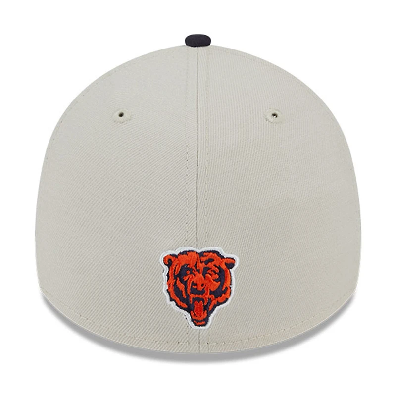 Casquette Flex Chicago Bears 2023 NFL Draft 39THIRTY crème pour homme New Era