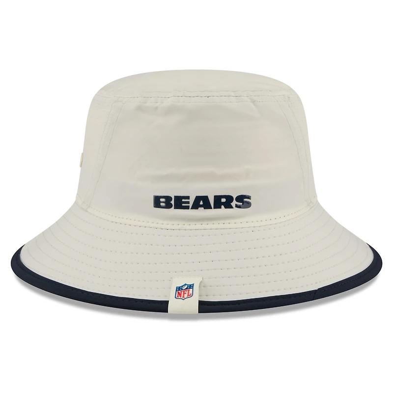 Men's New Era Cream Chicago Bears 2026 NFL Training Camp Sport Bucket Hat