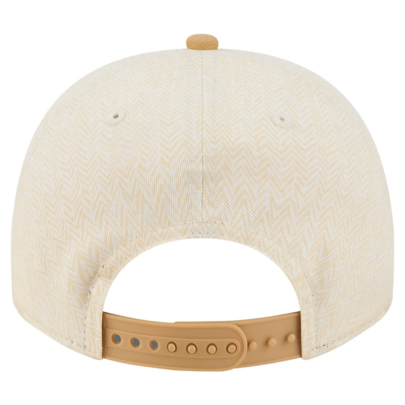 Men's New Era  Cream Chicago Bears Herringbone 9FIFTY A-Frame Snapback Hat