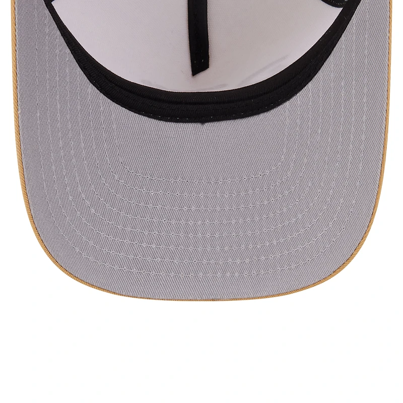 Men's New Era  Cream Chicago Bears Herringbone 9FIFTY A-Frame Snapback Hat