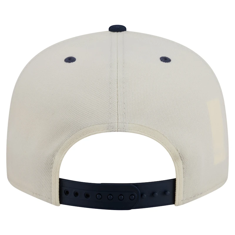 Casquette snapback New Era 9FIFTY surdimensionnée à slogan Chicago Bears, couleur crème, pour homme
