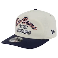 Casquette ajustable New Era crème Chicago Bears Script 19TWENTY pour homme