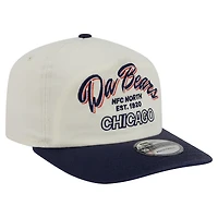 Men's New Era Cream Chicago Bears Script 19TWENTY Adjustable Hat