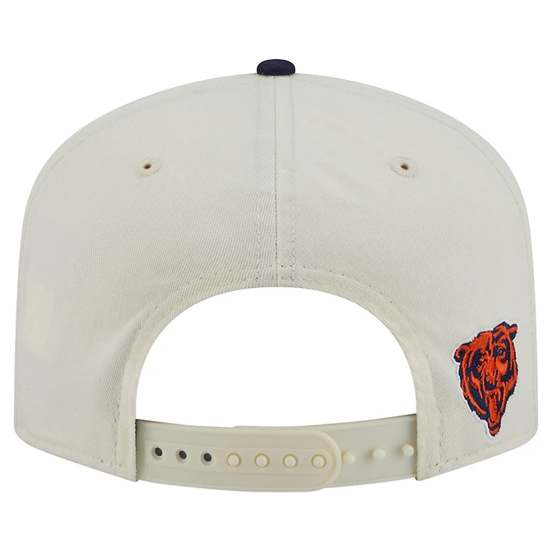 Men's New Era Cream Chicago Bears Script 19TWENTY Adjustable Hat