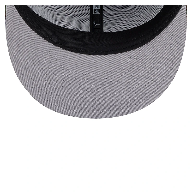 Casquette snapback New Era 9FIFTY pour homme, marron fonc