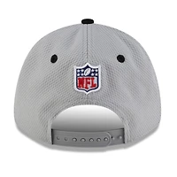 Men's New Era Gray/Black Chicago Bears 2025 NFC North Division Champions Locker Room Trophy Collection 9FORTY Adjustable Hat