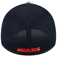 Men's New Era Gray/Navy Chicago Bears  Pipe 39THIRTY Flex Hat