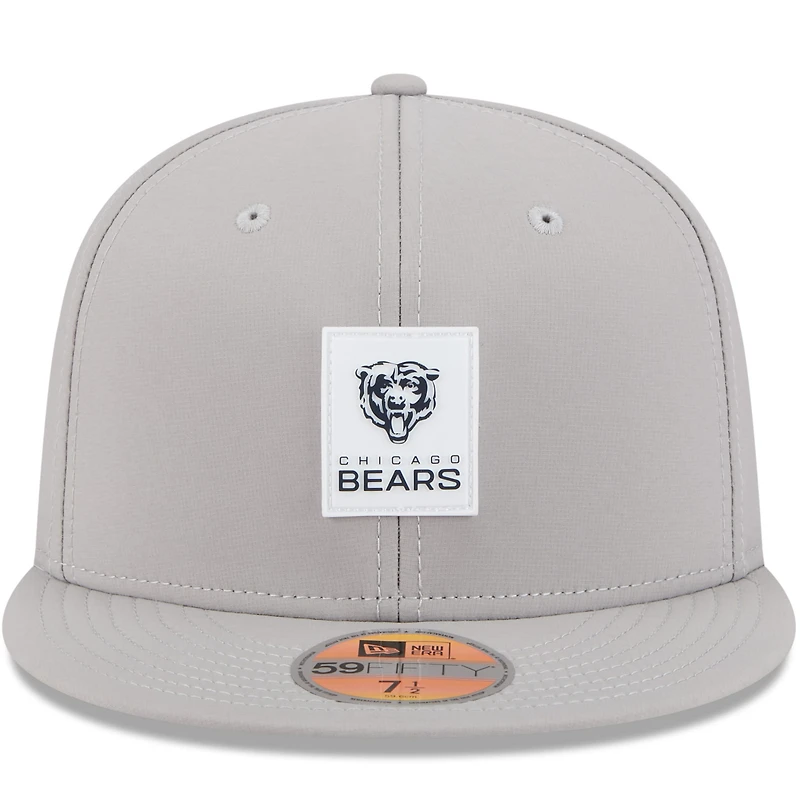 Men's New Era Gray Chicago Bears 2025 Sideline  59FIFTY Fitted Hat