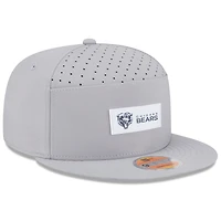 Men's New Era Gray Chicago Bears 2025 Sideline  Split Panel 9FIFTY Snapback Hat