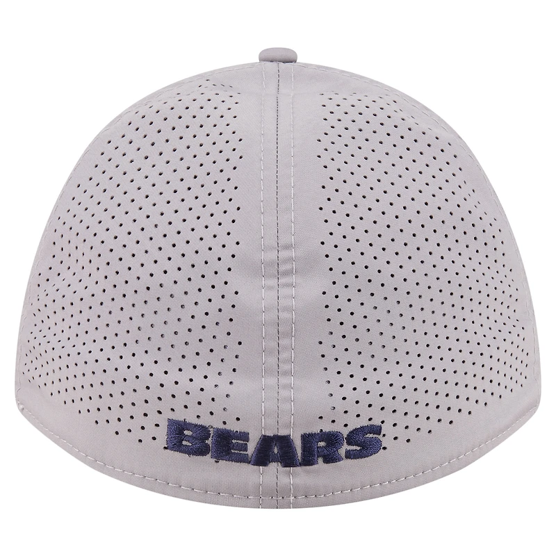 Men's New Era Gray Chicago Bears 39THIRTY M-Crown Flex Fit Hat