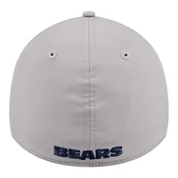 Men's New Era  Gray Chicago Bears Perforated 39THIRTY Flex Hat