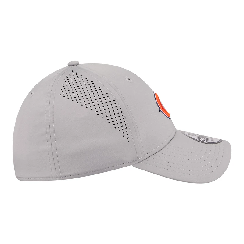 Men's New Era Gray Chicago Bears Perforated 39THIRTY Flex Hat