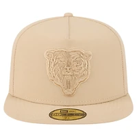 Casquette ajustée A-Frame 59FIFTY pour homme, coloris beige clair, des Chicago Bears, New Era