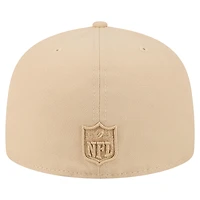 Casquette ajustée A-Frame 59FIFTY pour homme, coloris beige clair, des Chicago Bears, New Era
