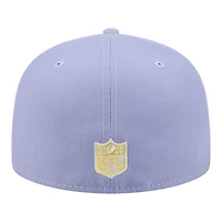 Men's New Era Light Purple Chicago Bears Lavender Bloom 59FIFTY Fitted Hat