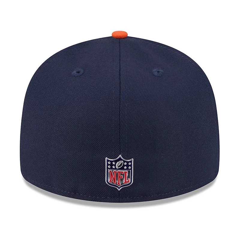 Men's New Era Navy/Orange Chicago Bears 2026 NFL Draft Pre-Curved 59FIFTY Fitted Hat