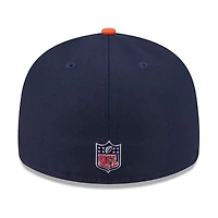 Men's New Era Navy/Orange Chicago Bears 2026 NFL Draft Pre-Curved 59FIFTY Fitted Hat