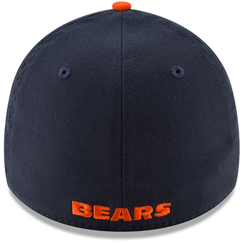 Men's New Era Navy/Orange Chicago Bears Team Classic Two-Tone 39THIRTY Flex Hat