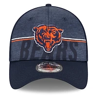 Casquette flex 39THIRTY Chicago Bears 2023 NFL Training Camp New Era pour homme, bleu marine