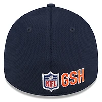 Casquette flex 39THIRTY Chicago Bears 2023 NFL Training Camp New Era pour homme, bleu marine