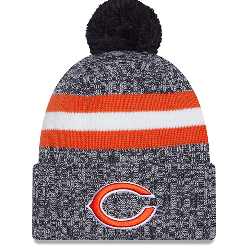 NWC BEARS MARINE NWC FA23 NFL HOMME SIDELINE SPORT CUFFED POM KNIT HATMENPOC
