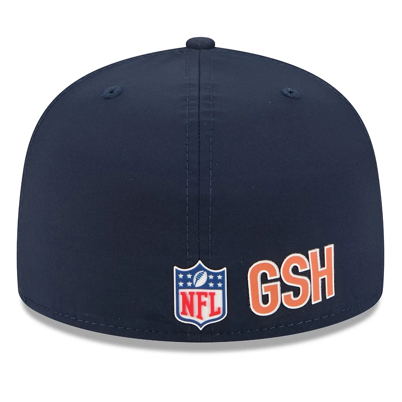 Men's New Era Navy Chicago Bears 2025 Sideline  59FIFTY Fitted Hat