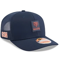Men's New Era  Navy Chicago Bears 2025 Sideline 9SEVENTY Adjustable Trucker Hat