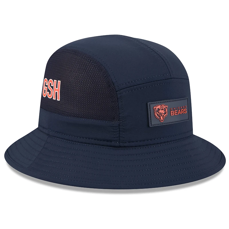 Bob New Era bleu marine Chicago Bears 2025 Sideline pour homme