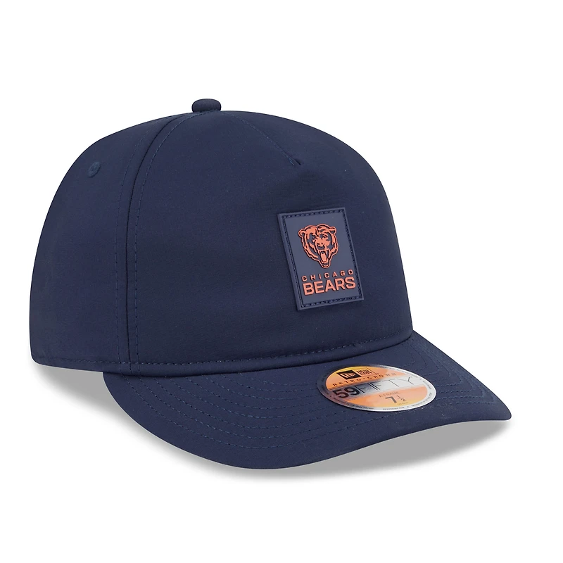 Men's New Era Navy Chicago Bears 2025 Sideline  Retro Crown 59FIFTY Fitted Hat