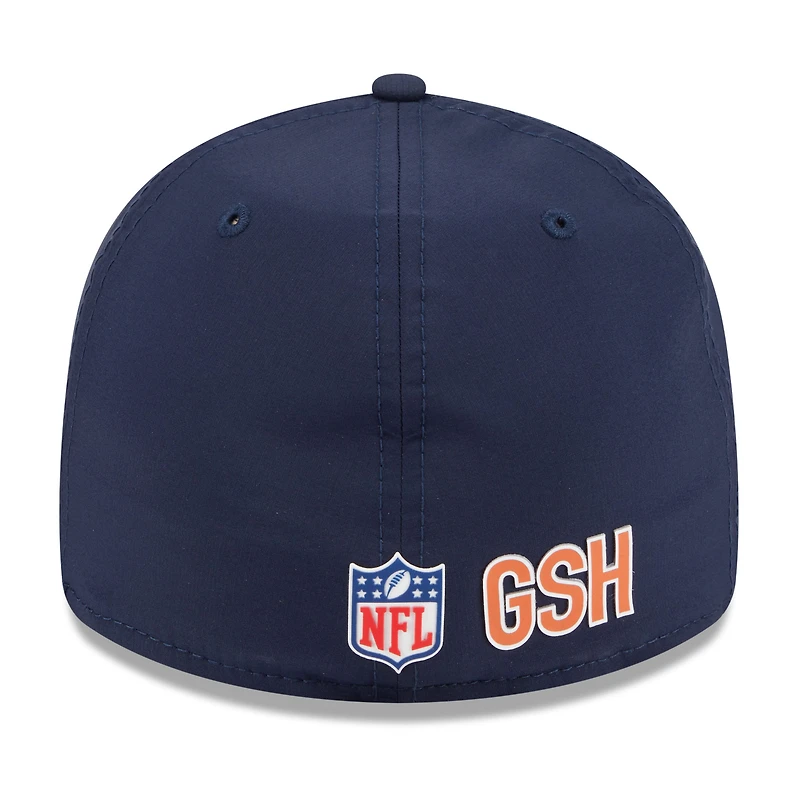 Men's New Era Navy Chicago Bears 2025 Sideline  Retro Crown 59FIFTY Fitted Hat