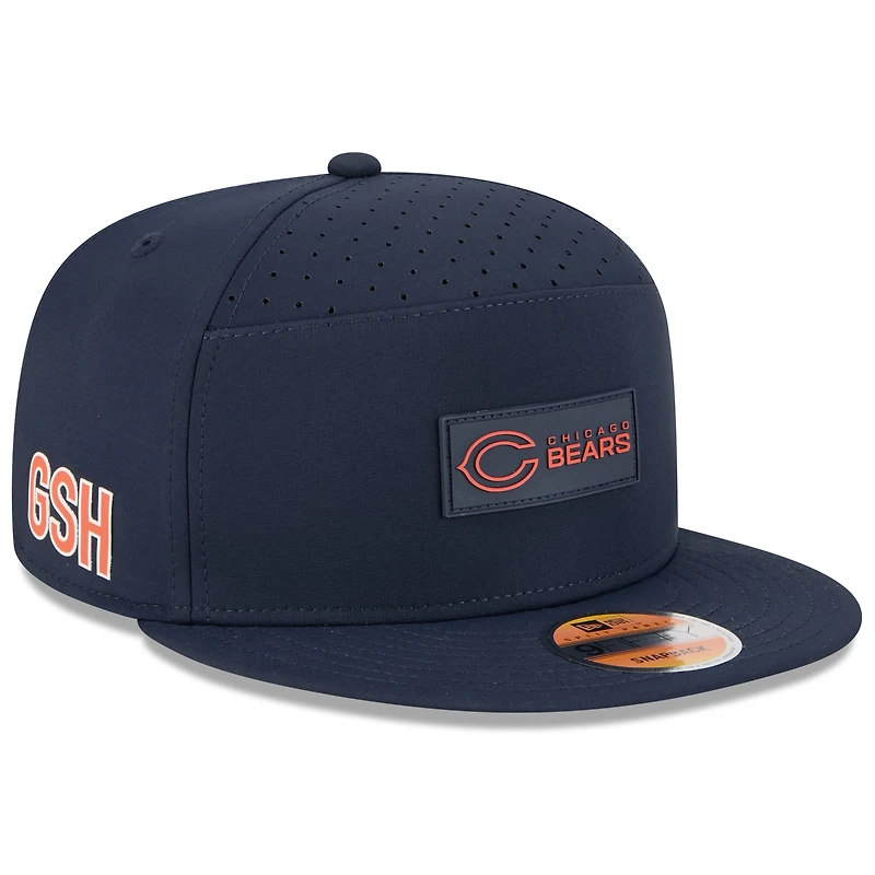Casquette snapback 9FIFTY bleu marine Chicago Bears 2025 pour homme New Era