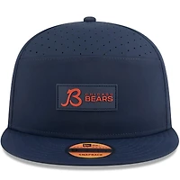 Men's New Era Navy Chicago Bears 2025 Sideline Split Panel 9FIFTY Snapback Hat