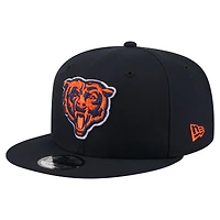 Casquette snapback New Era 9FIFTY Chicago Bears bleu marine pour homme