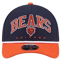 Men's New Era  Navy Chicago Bears Bear Arch 9FORTY A-Frame Adjustable Hat