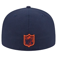 Men's New Era Navy Chicago Bears Bear Oversized 59FIFTY Fitted Hat