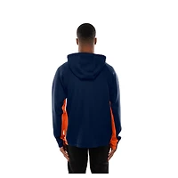 Men's New Era  Navy Chicago Bears Combine Authentic Raglan Scuba Full-Zip Hoodie