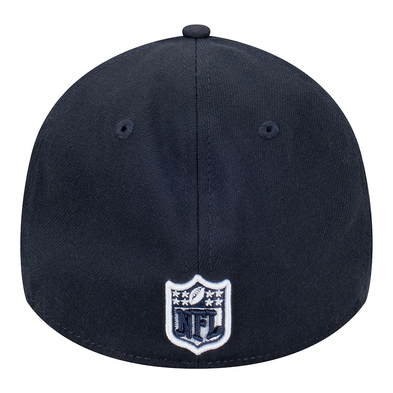 Men's New Era Navy Chicago Bears Core Team 39THIRTY Flex Hat