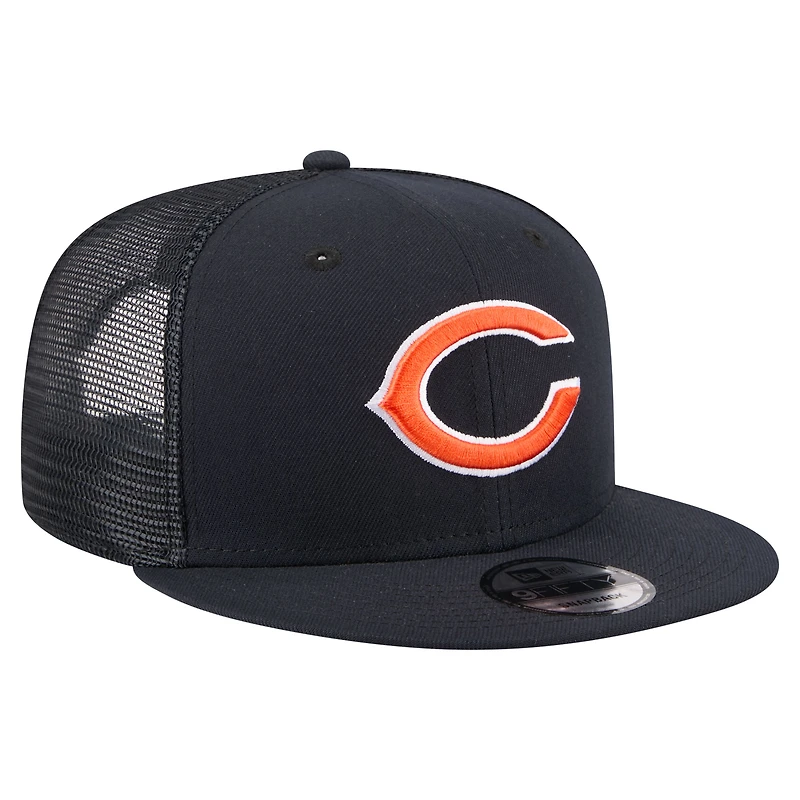Casquette trucker New Era 9FIFTY Core Team Chicago Bears bleu marine pour homme