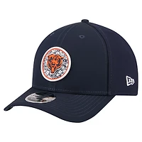 Casquette trucker ajustable New Era 9FORTY M-Crown pour homme, bleu marine, motif floral Chicago Bears