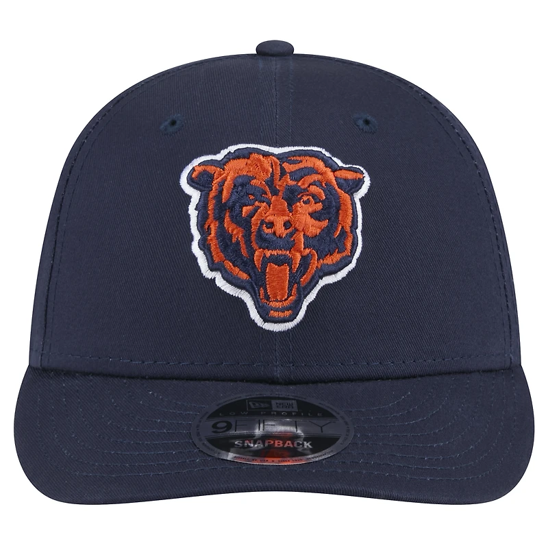 Casquette à visière basse 9FIFTY Snapback Chicago Bears de New Era pour homme bleu marine
