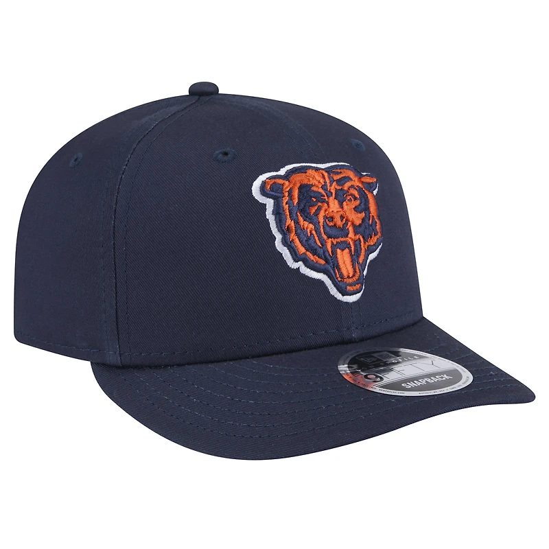 Casquette à visière basse 9FIFTY Snapback Chicago Bears de New Era pour homme bleu marine