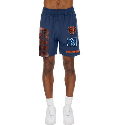 Short de match New Era bleu marine Chicago Bears pour homme