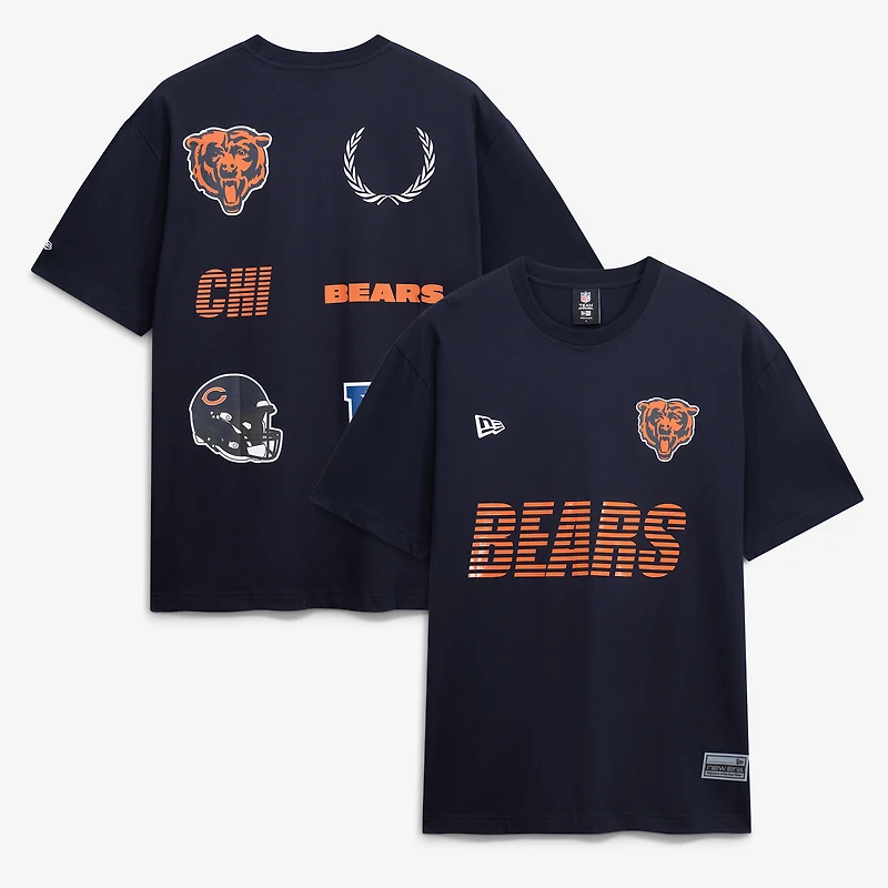 T-shirt New Era bleu marine Chicago Bears pour homme