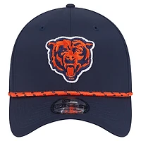 Casquette perforée 39THIRTY Flex bleu marine des Chicago Bears pour homme de New Era
