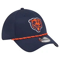 Casquette perforée 39THIRTY Flex bleu marine des Chicago Bears pour homme de New Era